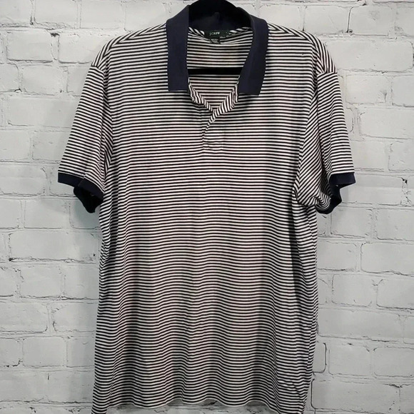 J. Crew Other - J Crew Polo Golf pima cotton striped polo shirt size Large